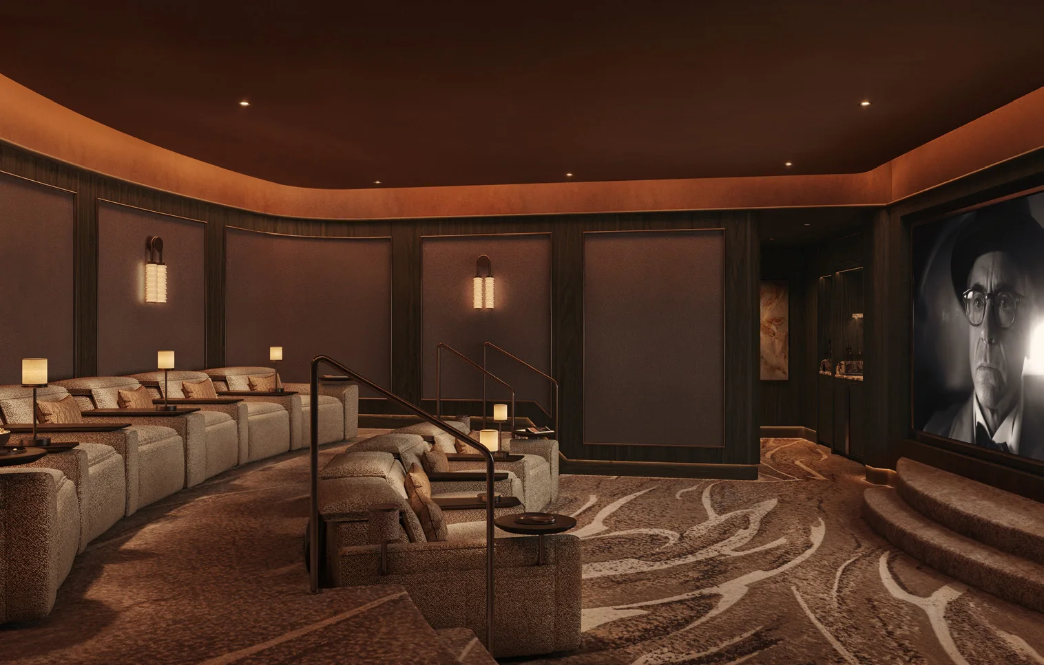 Private cinema and media lounge